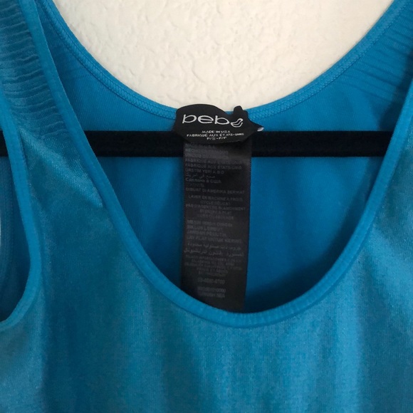 Bebe Blue Backless Dress - Picture 2 of 5